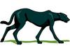 Panther Clip Art Image - walking